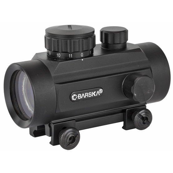 Barska 30mm Red Dot Sight with 5 MOA Dot features an anti-reflective coated lens